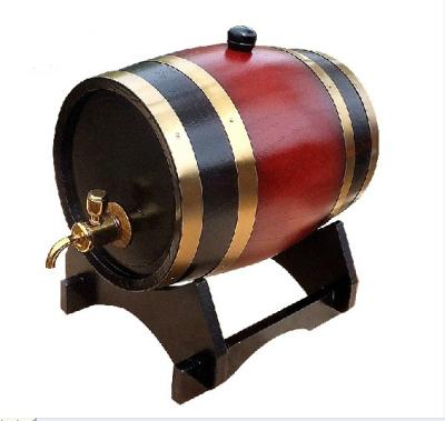 China Handmade Custom Color Drink Full DIY Whiskey Lacquering Oak Wood Wine Barrel for sale