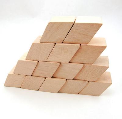 China China Square Blocks Natural Solid Wood Cube Wooden Blocks for Puzzle Making, Crafts, and DIY Projects for sale