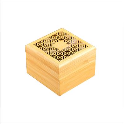 China Wholesale Handmade Wooden Craft Hardcover Bamboo Incense Stick Holder Inserted Censer Wood Box for sale