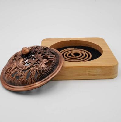 China Censer with woqi handmade pubescens oud wood imperial, incense holder, incense box for sale