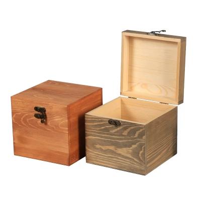 China Mini Recyclable Gift Packing Engraved Logo Wooden Box For Sale Small Wooden Gift Box for sale