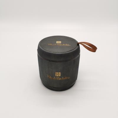 China Handmade Environmental Classic Special Elegance Coffee Tea Coffee Tea Storage Decorative Wooden Bucket for sale