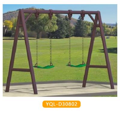 China Kindergarten Factory Custom Baby Swing Outdoor Wooden Swing Set Chair Egg Hanging Outdoor Swing for sale