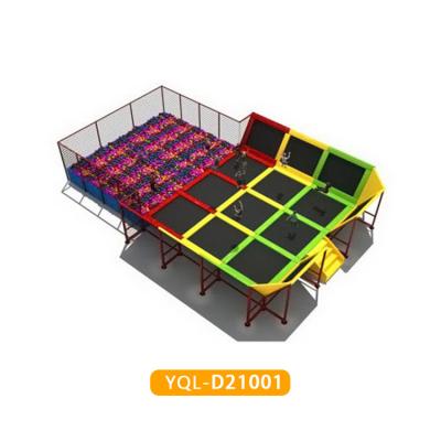 China Kindergarten amusement park garden mall public places good quality trampoline big trampoline with net 48 inch spring trampoline for sale