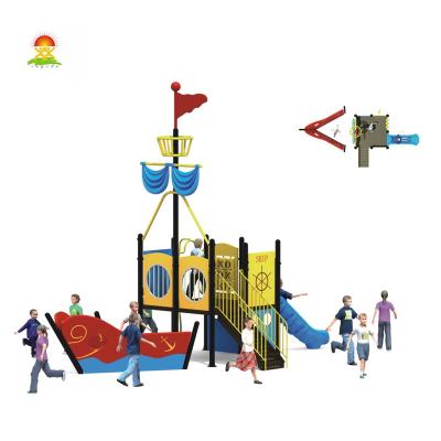 China New High Quality Children's Palace Outdoor Gym Plastic Exercise Playground Equipment With Slide For Sale for sale