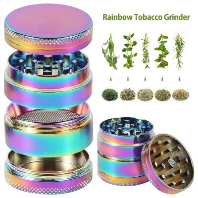 China Zinc Alloy Smoking Grinder Smoking Pipe Herb Grinder Tobacco Accessories Herbal Household Commodity Spice Metal Accessories 4-Layer 40mm for sale