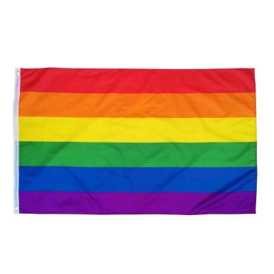 China Health Care Institutes Rainbow Gay Pride LGBT Flag 3x5 Vivid Color Pi and Fade Resistant UV for Indoor Outdoor for sale