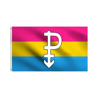 China Healthcare Institute Pride Flag LGBT Gay Lesbian Pansexual Symbol 3x5 Omnisexual Outdoor Banner for sale