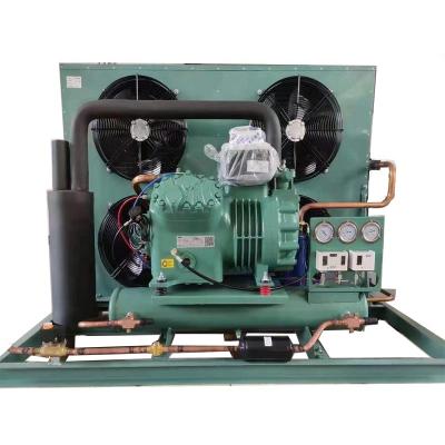 China Refrigeration parts best price air cooled semi-hermetic condensing unit bizer compressor refrigeration unit for cold room for sale