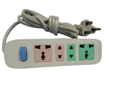 China 220V 10A Power Strip 4 Modern Single Way Extension Cord Multiple Socket With Electrical Outlets for sale