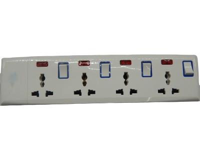 China 2021 3 Meter Wireeach Multi Panel 4 Way Easy Installation Extension Socket With 2 Meter Wire Copper Switch Full Body And Wire Power Board for sale