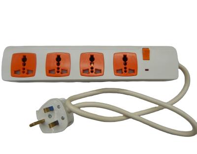 China Easy Installation 4 Socket Outlet Panel Switch Panel Multi Power Strip Multi Socket Outlet Power Board for sale