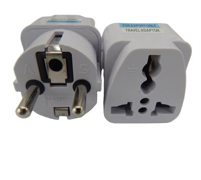 China Easy Installation Travel 250V 10A Power Charger Adapter 3 Pin UK To EU Plug Adapter Plug Converter Transform Socket for sale