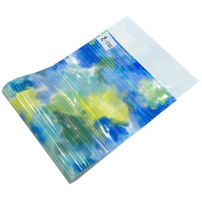 China Colorful Reflective Glossy A4 Size Moistureproof TPU Printed Film Cloth Sheet For Making DIY Accessories for sale