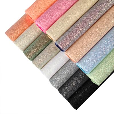 China Solid Color Glitter Leather Elastic Elastic Green Fluorescent Thin Fabric Covers Elastic Backing For Hair Bow Shoes Accessories for sale