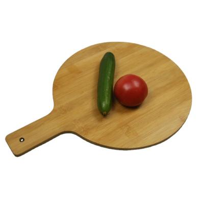 China Sustainable Bamboo Panel Bamboo Cutting Board Pizza Chopper for sale