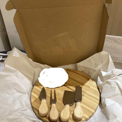 China Wholesale Disposable Kitchen Natural 2 Tier Round Round Bamboo Lazy Susan Food Display Serving Tray for sale