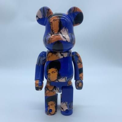 China Hot Cartoon Toy Bearbrick 400% 28cm Andy Warhol Tabletop Ornaments Doll for sale