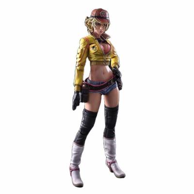 China Cartoon Toy Anime Final Fantasy XV Cidney Aurum 1/6 Cheap Flexible PVC Toy Military Action Figure Female Model Figure for sale