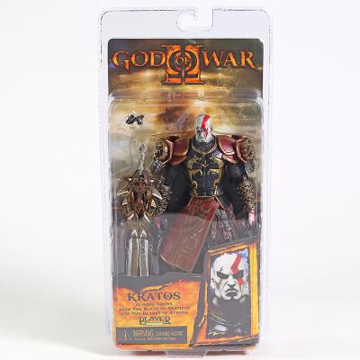 China Deluxe Edition kratos action number MODEL TOY God of war 2 7 inch movable knife version kratos ye/head/flame doll NECA model toys for sale