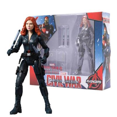 China Genuine Marvel Model Action Figures Infinity War Movie Anime Superhero Black Widow Black Widow Action Numbers Doll Toys Gifts or Decoration for sale