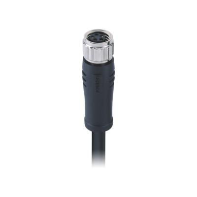 China M8 Connector Waterproof Unshielded Code Female M8x1.0 Screw B 5pin Molded 1m PVC Cable , Free End MB05C2LSBB24CK10 for sale