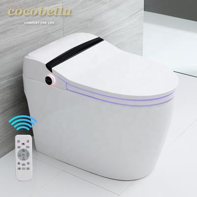 China Automatic Operation Smart Bathroom Toilet Self Washing Wc Automatic Tankless Bidet Ceramic One Piece Smart Toilet Bowl for sale