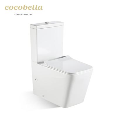 China Double-flow cocobella toilet bowl ware sanitary washroom ceramic luxury style WC for sale