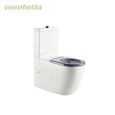 China Double-Flow Disposable Disabled Soft Seat Bathroom Cover WC Bidet Black Soft Covers Extended Sanitary Ware Smart Seal Ceramic Toilet Set for sale