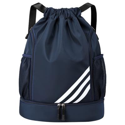 China Waterproof polyester bags sport nylon backpack drawstring bag sport gym bag drawstring backpack for sale