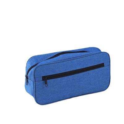 China Durable Cosmetics Bag Cases Custom Portable Travel Storage Bag Portable Double Layer Ladies Makeup Bag Men's Travel Wash Box for sale