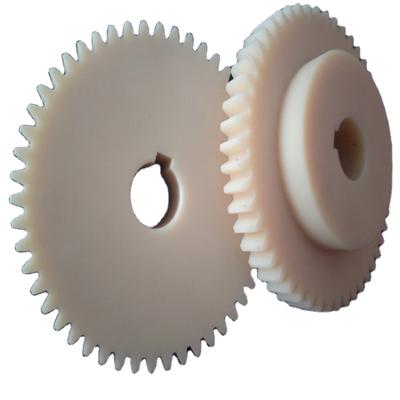 China Hot Selling Industrial Helical Nylon Peek Pom Sprocket Plastic Bevel Gears for sale