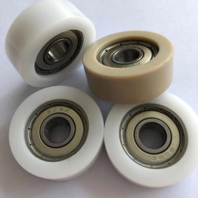 China Other Factory Sale Price White Nylon Sliding Door Pulley Roller Bearing With OEM Plastic Pulley Wheels 8x32x12mm for sale