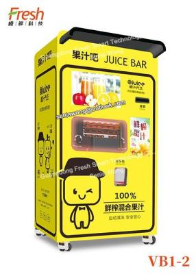 China pure orange fresh juice mutilfunction Squeezing Automatic Beverage Vending Machine for college drinking withlarge window for sale