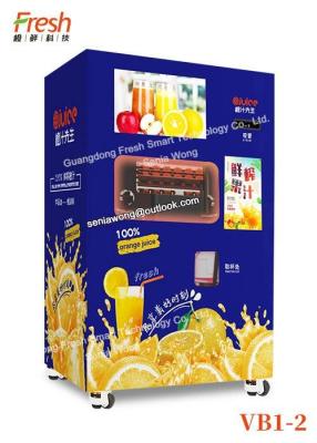 China pure orange fresh juice mutilfunction Squeezing Automatic Beverage Vending Machine for college drinking withlarge window for sale