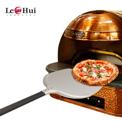 Cina Stored pizza peel with detachable pizza shovel metal pizza peel foldable flat aluminum handlepunching spatula paddle in vendita