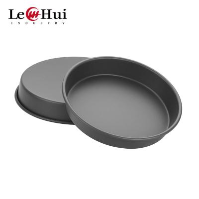 China Stored Round Pizza Tray For Kitchenware 8 Inch Nonstick Hard Deep Liner Pizza Pan for sale