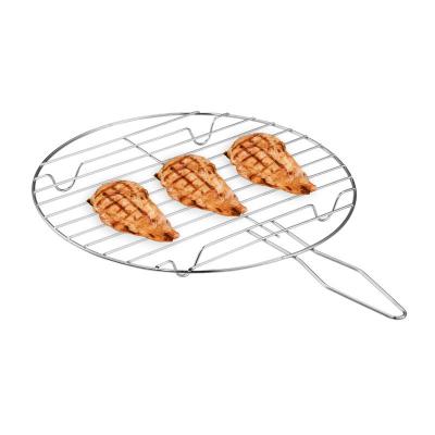 China Easily Cleaned Stainless Steel Cross Wire Around Steaming Racks Barbecue Cooling Rack Pan Grate Carbon Baking Net en venta