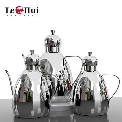 China 1l Kitchen Oil Pot Stainless Steel Pot Frying Oil Stocked Filter Pot With Lid Custom Kitchen Cooking Tools for sale