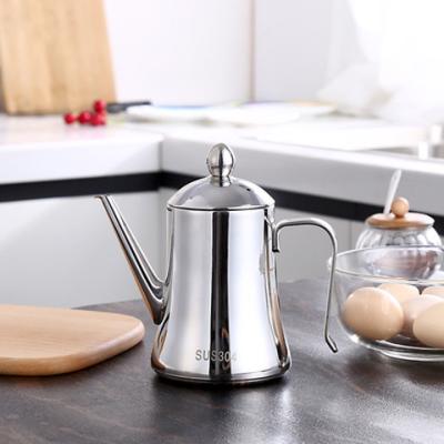 China Kitchen 0.5L/0.7L/1.5L/2L Cooking Oil/Vinegar Olive Frying Oil 304 Hot Selling Cups Stainless Steel Olive Pot/Vinegar Kettle Oil Storage Te koop