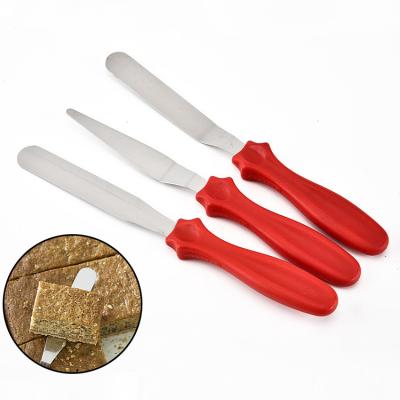 China 3pcs/set Cake Cream Knife Spatula Viable Cake and Knife Baking Tools Stainless Steel Food Shovel Cake Butter Cream Spatula zu verkaufen