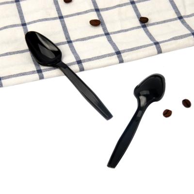 중국 Disposable Plastic Spoon Spoon Black Plastic Spoon Disposable Hard Ice Cream Disposable Plastic Cutlery 판매용