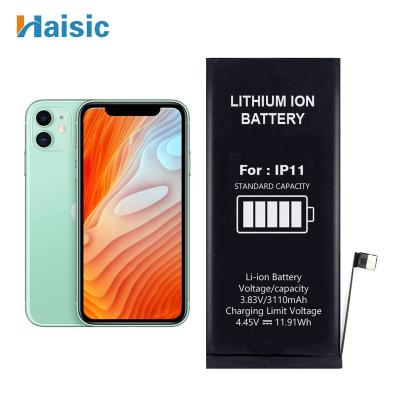 China Original Mobile Phone Lithium Polymer Cells 3110mAh Capacity Mobile Phone Battery For iphone 11 for sale