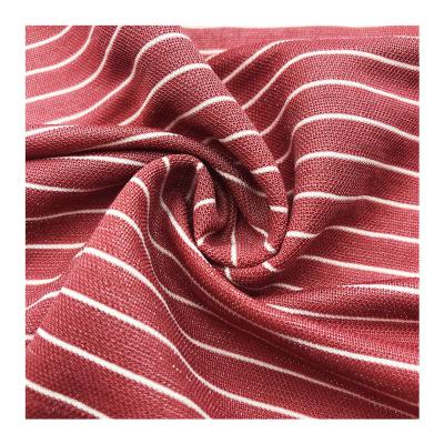 China 168gsm NEAR-REAL TIME Dye Breathable Knitted Eco-Friendly Dyed Stripe Fabric For Sportswear for sale