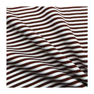 China Breathable 173gsm NEAR REAL Stretch Stretch Manufacturer-Supplier Stripe Dyed Fabric For Sweater for sale