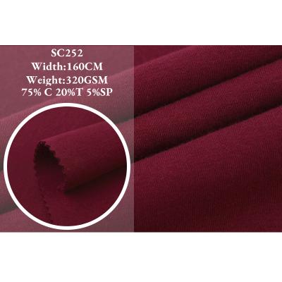 China Professional Stretch Manufacturer-Supplier Breathable Moisture-wicking 40S Cotton Connect Filament Scuba Fabric For Sportswear for sale