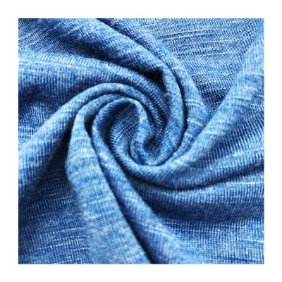 China Stretch 175gsm TR Stretch Wicking Jersey Eco-friendly Dye-Resistant Fabric For T-shirt for sale