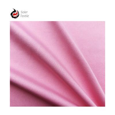 China 2022 new trend plain dyed 90 plain 10 polyester spandex fabric 250gsm stretch tank top fabric for dress for sale