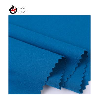 China Wholesale High Quality Stretch Strong Scalability Polyester And Lycra Dyed Jersey Fabric For T Shirt for sale