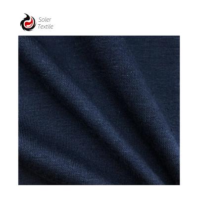 China Fast-delivery stretch plain 40S 185gsm 95 polyester 5 rib spandex fabric for T-shirt for sale